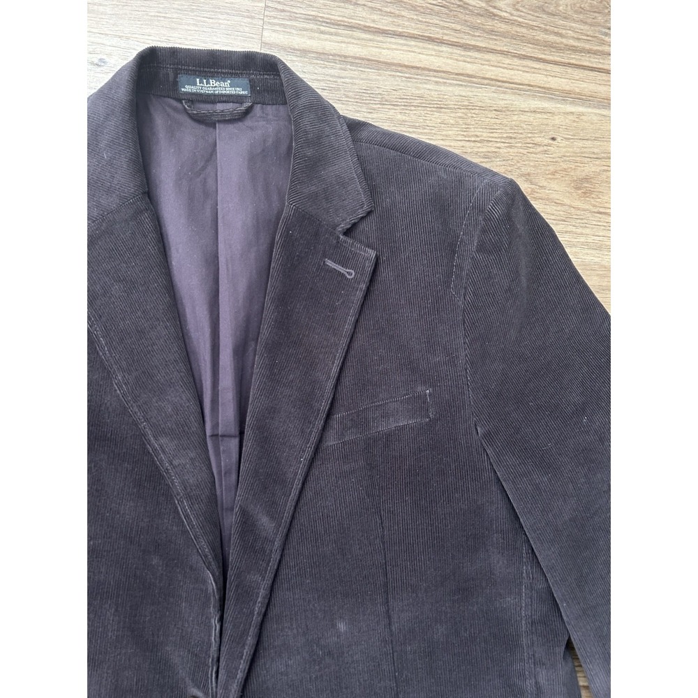 Vintage LL‎ Bean Brown Corduroy Sport Coat Blazer Jacket Men's Size 42 CLASSIC!